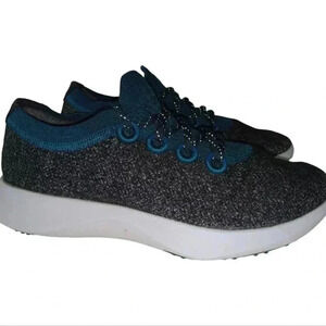 Allbirds Womens Wool Runner Mizzle Blue/Gray Running Shoes Size 9
